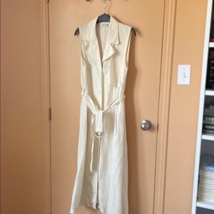 Uniqlo | Dresses | Uniqlo Linen Blended Aline Sleeveless Dress | Poshmark